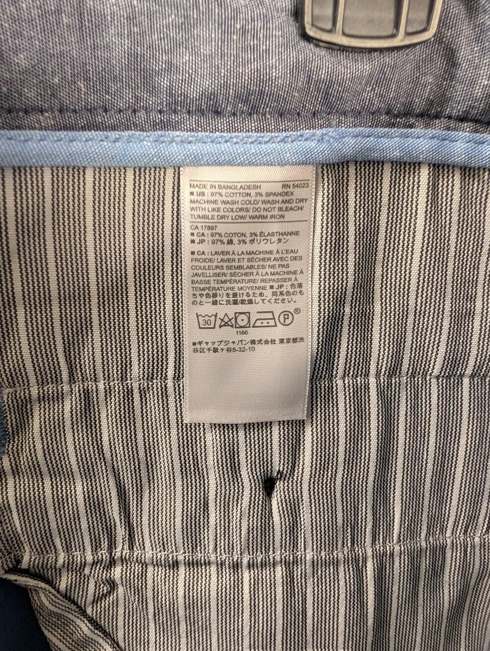 Banana Republic Men's Blue Chinos Fulton skinny chino 34x30 NWT
